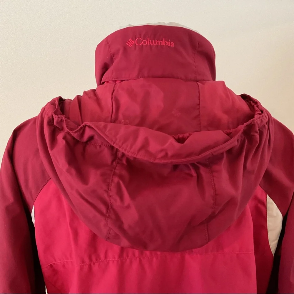 COLUMBIA Red Vertex Core Interchange Lightweight Jacket Shell Ladies Size M - Picture 7 of 16